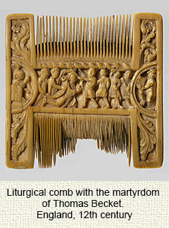 Medieval liturgical comb